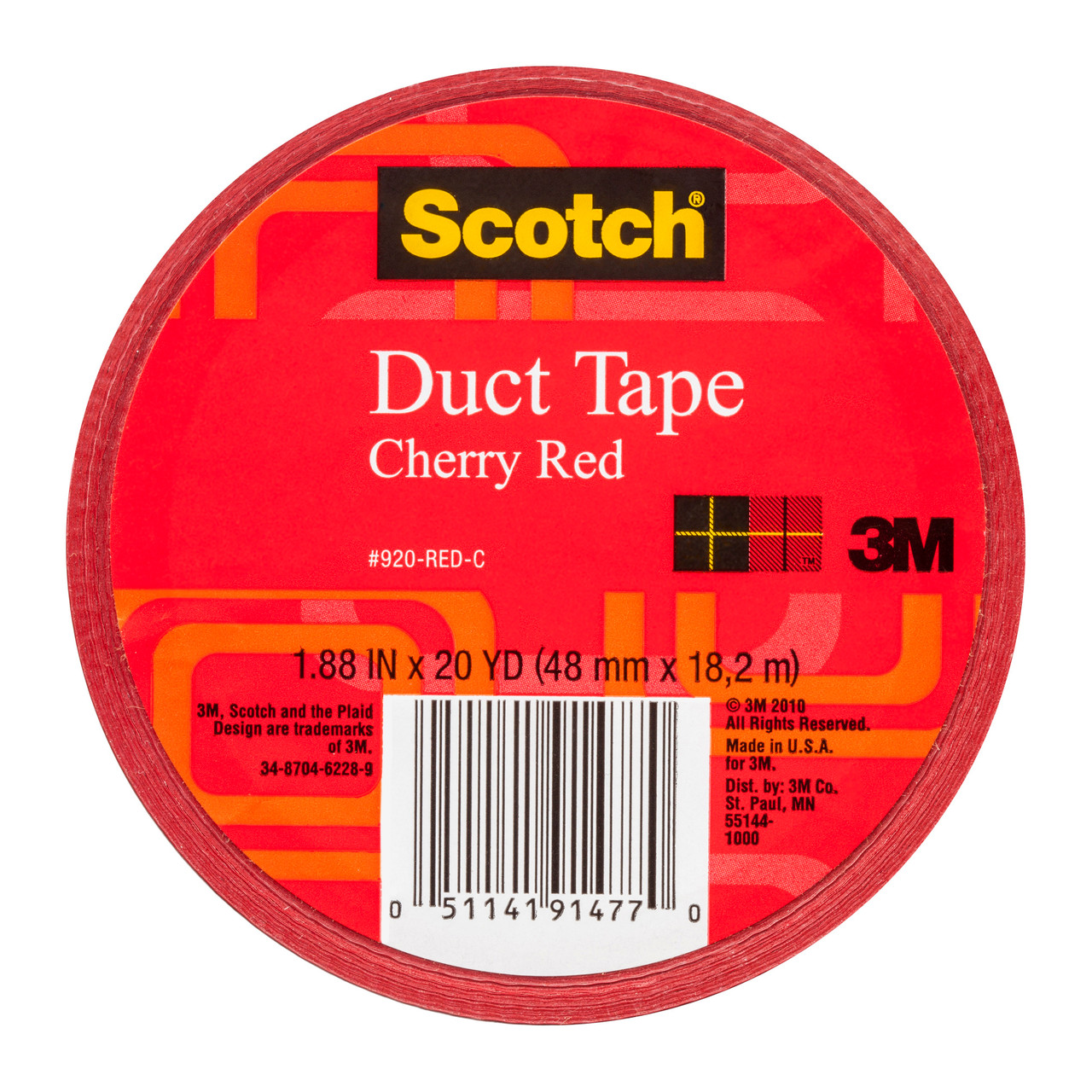 3M Scotch Duct Tape for Artists Red 1.88in x 20yd